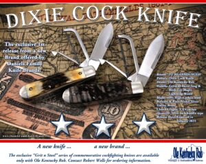 Dixie Cock Rooster Knife Ad