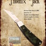 Tuna Valley Gallery - 2020 Phoenix Jack in Green Maple Burl with 154CM