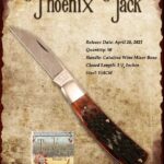 Tuna Valley Gallery - 2021 Phoenix Jack in Catalina Wine Mixer Bone with 154CM Steel