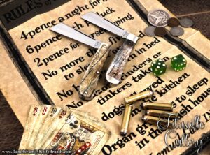 2024 Titusville Cutlery Big Easy Cotton Knife Brown Sugar Giraffe Bone Group