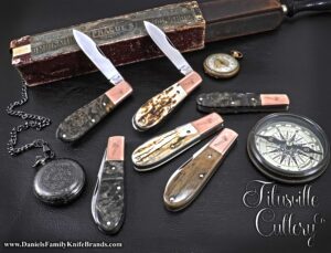 2022 Titusville Cutlery Norman Barlow Mammoth Burl Redsmith group 2