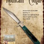 2026 Tuna Valley Mountain Cougar Teal Lightning Wood Clip Blade Gallery
