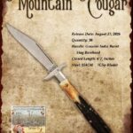 2026 Tuna Valley Mountain Cougar Burnt Stag Clip Blade Barehead