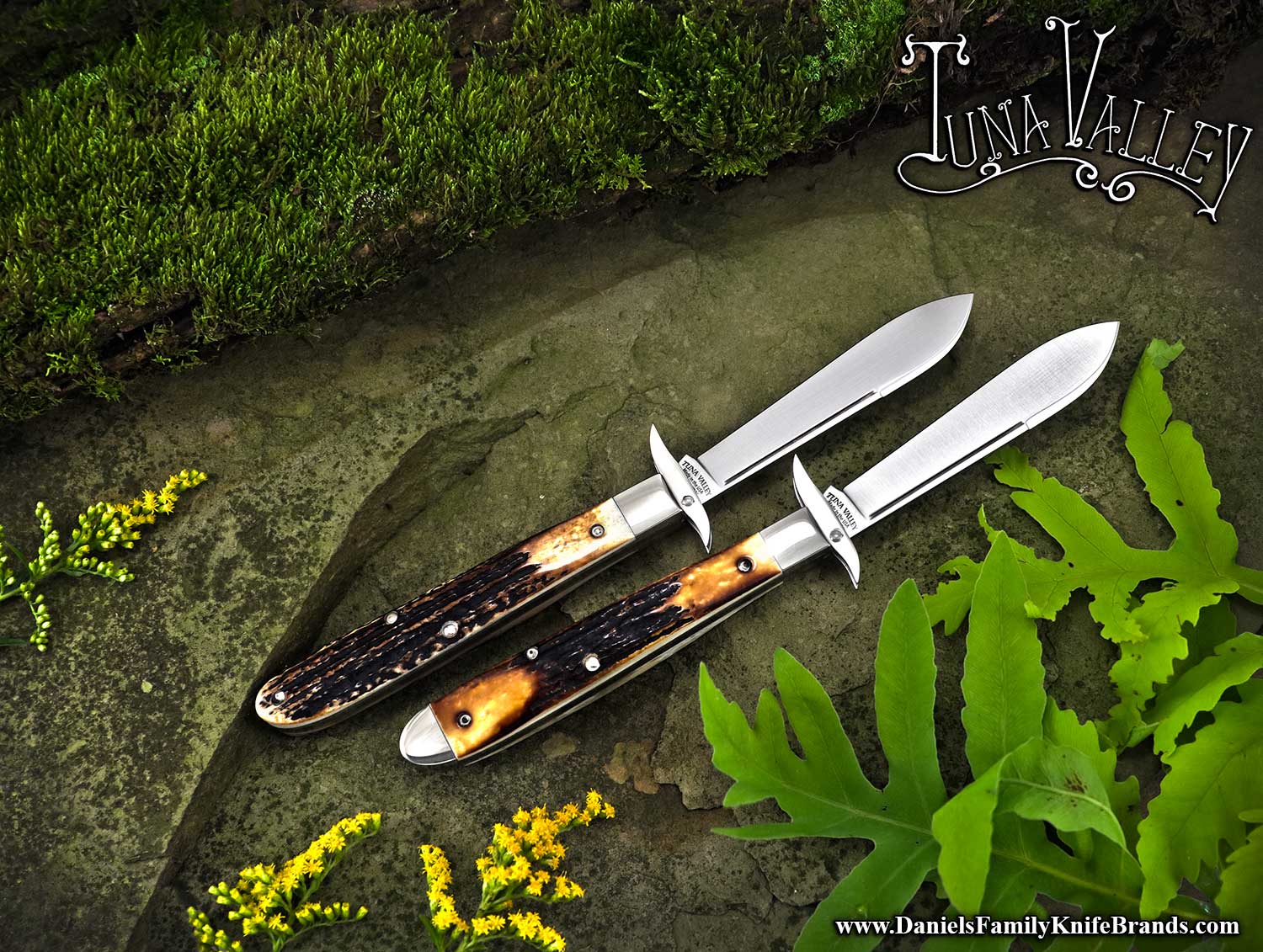 2026 Tuna Valley Mountain Cougar Spear Blade Genuine Burnt Stag Group Ad